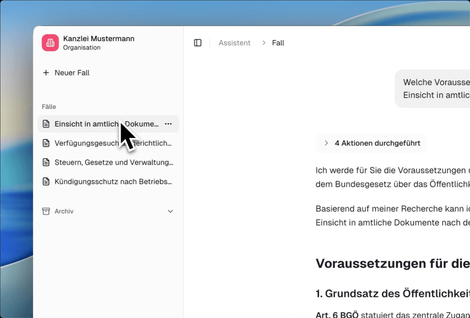 Advocado – Schweizer Hosting für vertrauliche juristische Arbeit